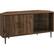 Angle. Walker Edison - Corner TV Console for Most Flat-Panel TVs Up to 52" - Dark Walnut.