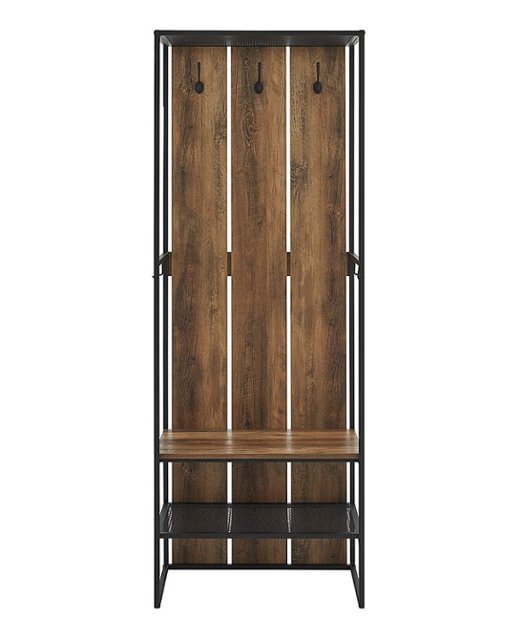 Walker Edison 68 Plank Hall Tree Reclaimed Barnwood Bbt68flynro Best Buy