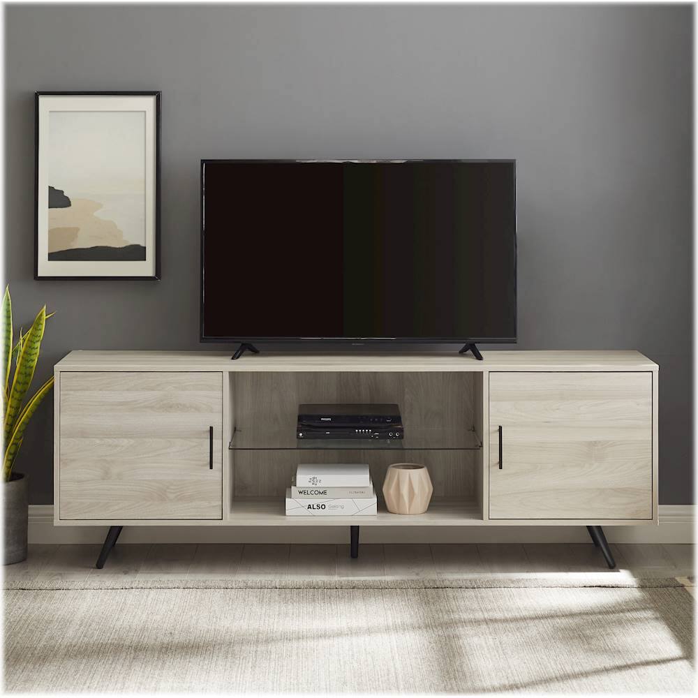 Walker Edison 70" Mid Century Modern TV Console for Most Flat Panel TVs