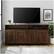 Alt View 11. Walker Edison - Modern Storage Console for Most TVs Up to 64" - Dark Walnut.