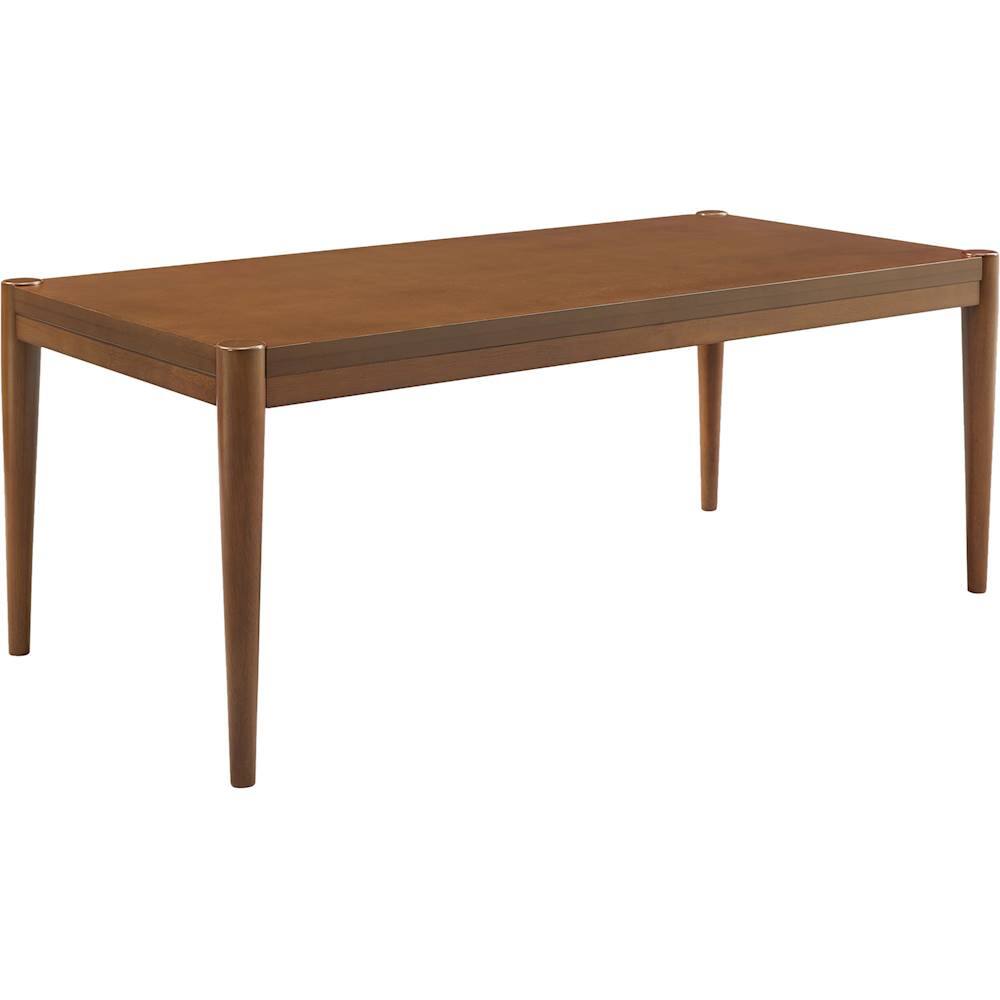 Angle View: Walker Edison - Rectangular Mid-Century Modern MDF Coffee Table - Acorn