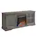 Alt View 12. Walker Edison - Farmhouse Glass Door Long Handle Fireplace TV Stand for Most TVs up to 65" - Grey Wash.