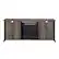 Alt View 13. Walker Edison - Farmhouse Glass Door Long Handle Fireplace TV Stand for Most TVs up to 65" - Grey Wash.