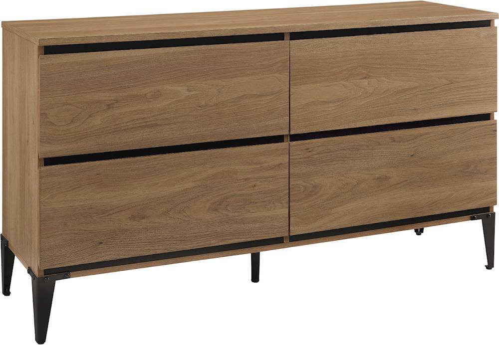 Angle View: Walker Edison - Urban Storage TV Console for Most TVs Up to 56" - English Oak