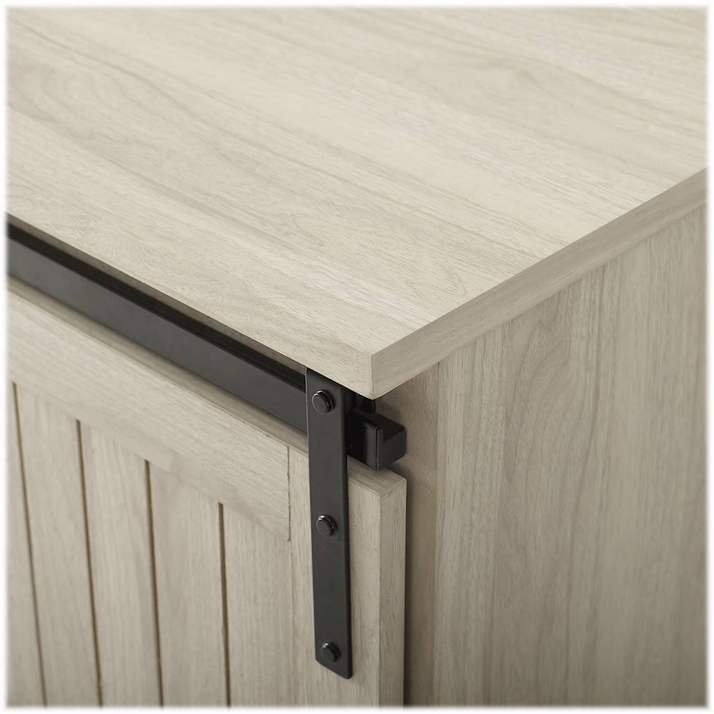 Alt View 13. Walker Edison - Sliding Grooved Door Entryway Accent Bench.