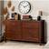 Alt View 12. Walker Edison - Solid Wood Modern Classic 6-Drawer Dresser - Walnut.