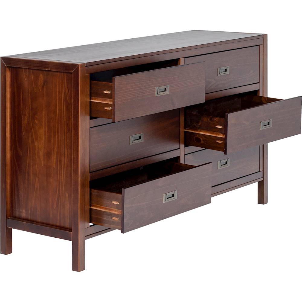 Walker Edison Solid Wood Modern Classic 6Drawer Dresser