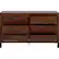 Alt View 24. Walker Edison - Solid Wood Modern Classic 6-Drawer Dresser - Walnut.