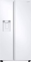 Samsung - 27.4 Cu. Ft. Side-by-Side Refrigerator - White - Front_Zoom