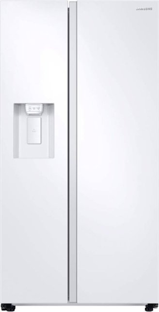 Front Zoom. Samsung - 27.4 Cu. Ft. Side-by-Side Refrigerator - White.