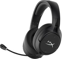 HyperX - Cloud Flight S Wireless 7.1 Surround Sound Gaming Headset with Qi Wireless Charging - Black - Front_Zoom