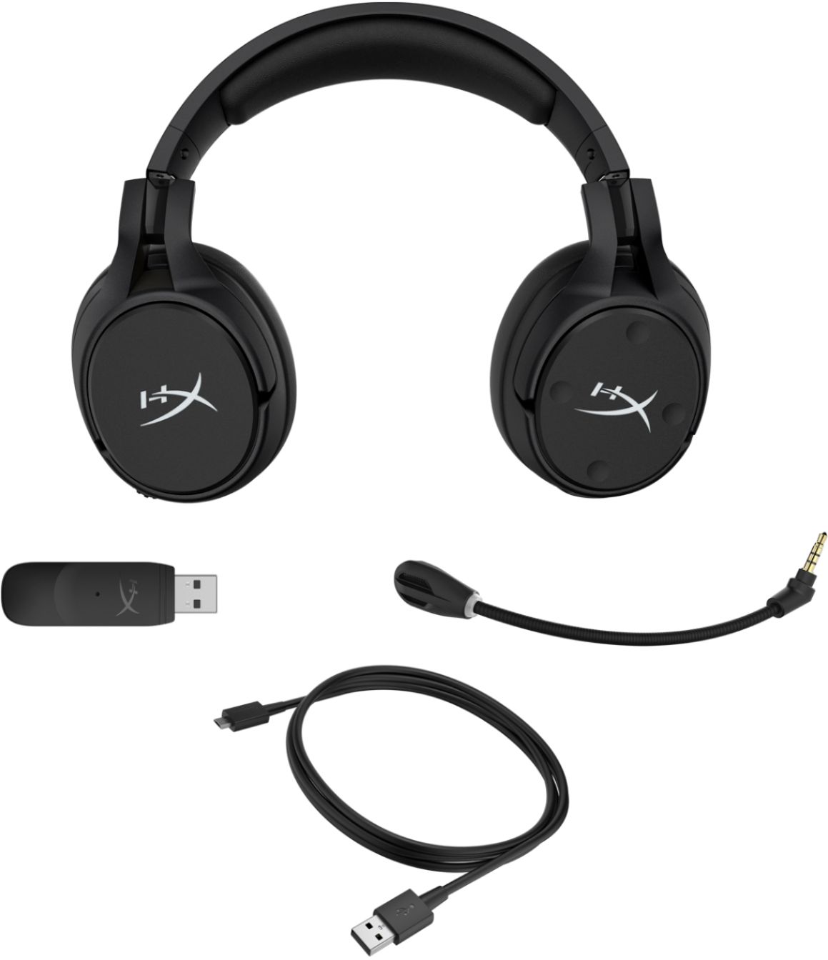 Hyperx Cloud Flight S Wireless 7 1 Surround Sound Gaming Headset With Qi Wireless Charging Black 4p5l5aa Hx Hscfs Sg Ww Best Buy