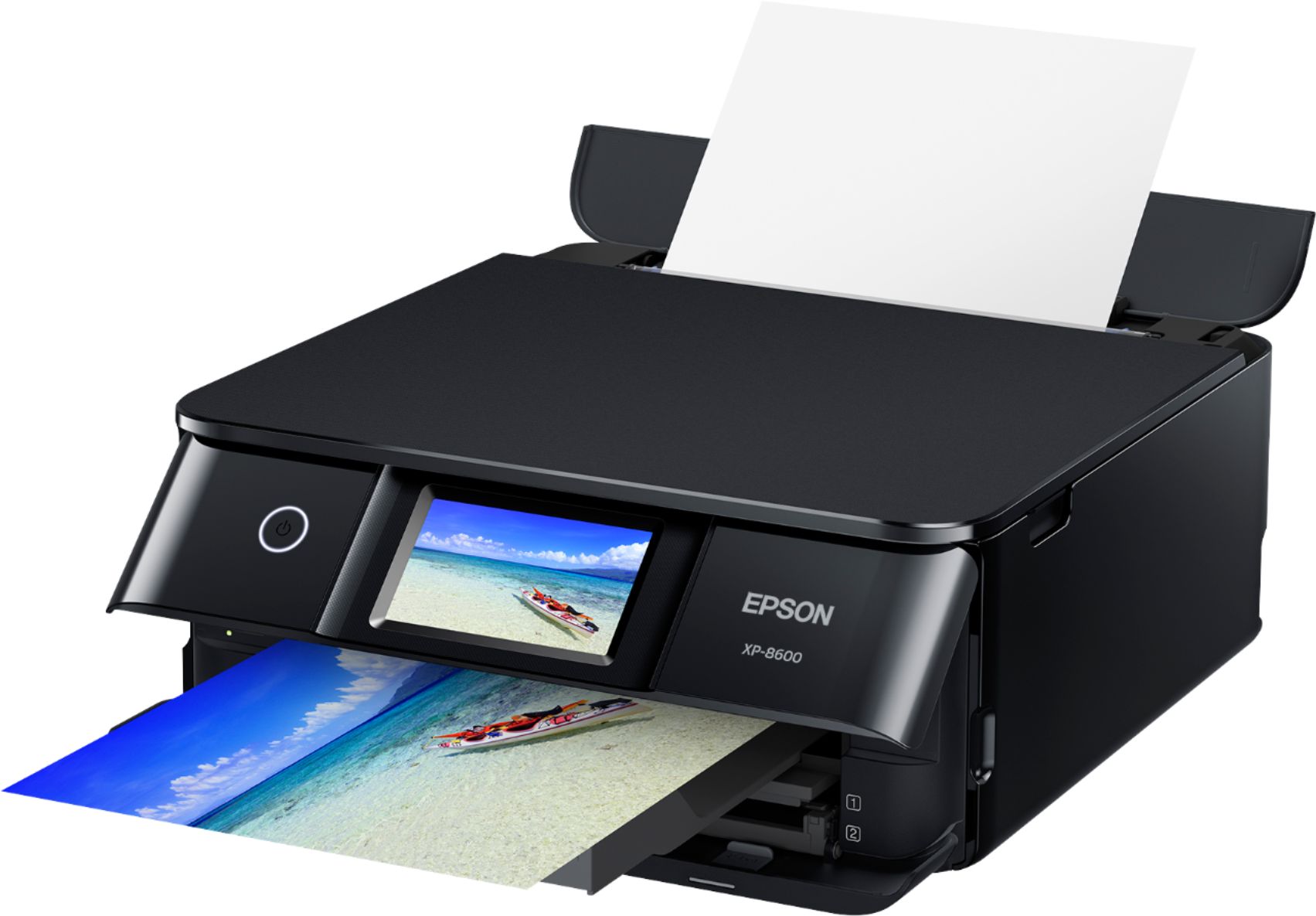 Left View: Epson - Expression Photo XP-8600 Wireless All-In-One Inkjet Printer