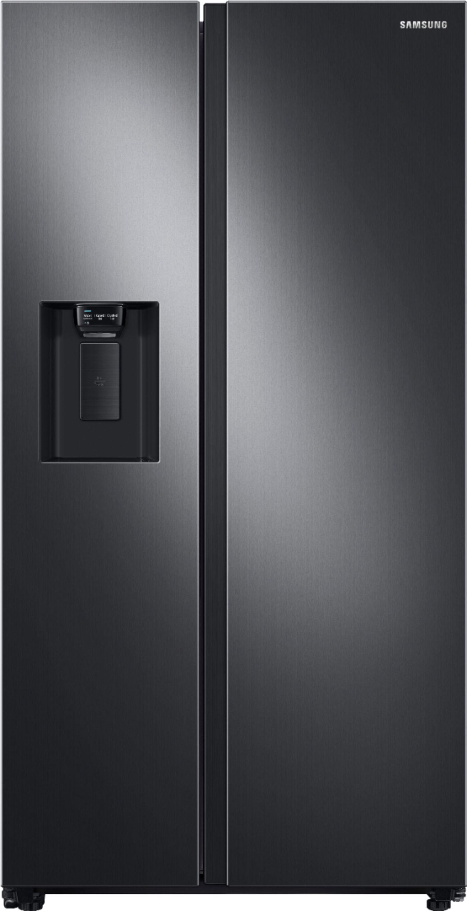 Samsung 27.4 cu. ft. Side-by-Side Refrigerator with Large Capacity Black  Stainless Steel RS27T5200SG/AA - Best Buy