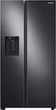 Samsung - 36 in. Wide 27.4 cu. ft. Side-by-Side Refrigerator with Large Capacity - Black Stainless Steel