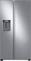 Samsung - 27.4 cu. ft. Side-by-Side Refrigerator with Large Capacity - Stainless Steel