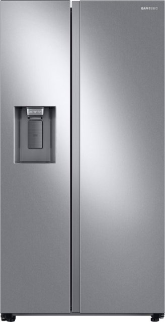 Front Zoom. Samsung - 27.4 cu. ft. Side-by-Side Refrigerator with Large Capacity - Stainless Steel.