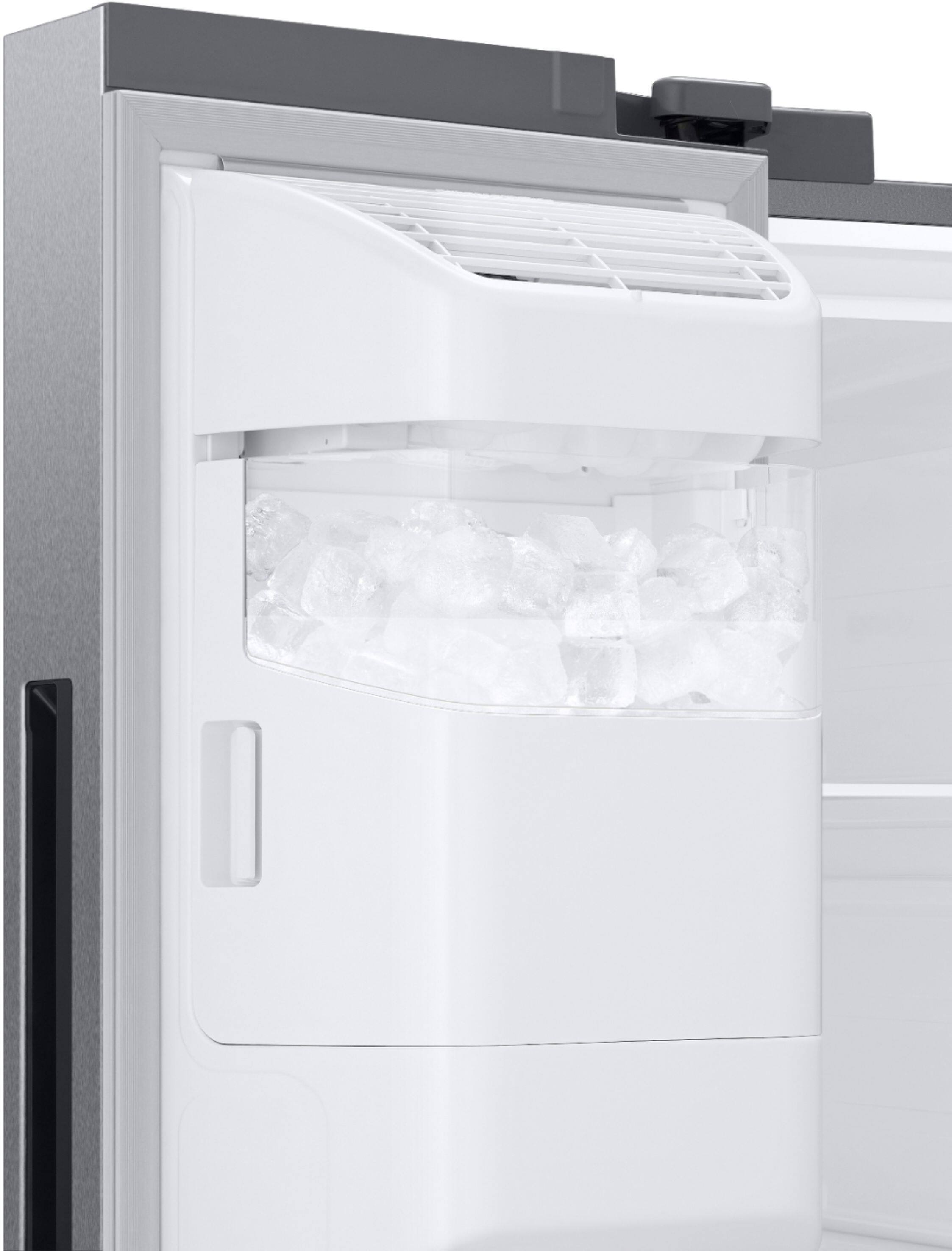 Alt View 12. Samsung - 27.4 cu. ft. Side-by-Side Refrigerator with Large Capacity - Stainless Steel.