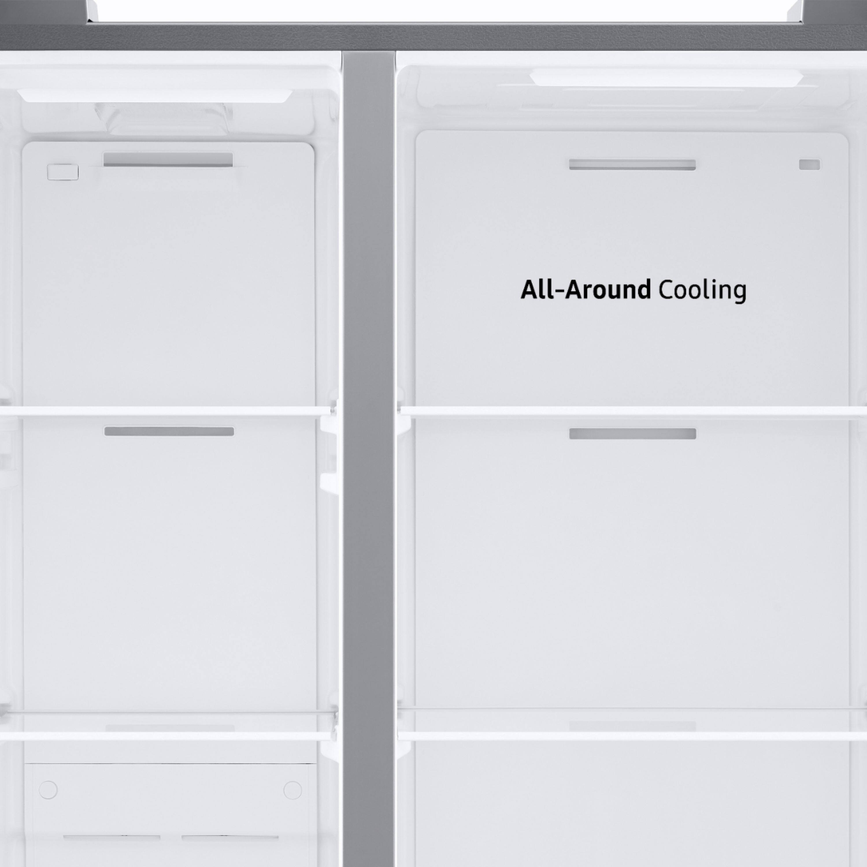 Alt View 17. Samsung - 27.4 cu. ft. Side-by-Side Refrigerator with Large Capacity - Stainless Steel.
