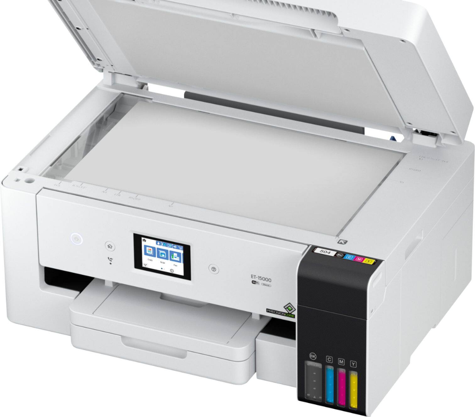 Alt View 19. Epson - EcoTank ET-15000 Wireless All-In-One Inkjet Printer - White.