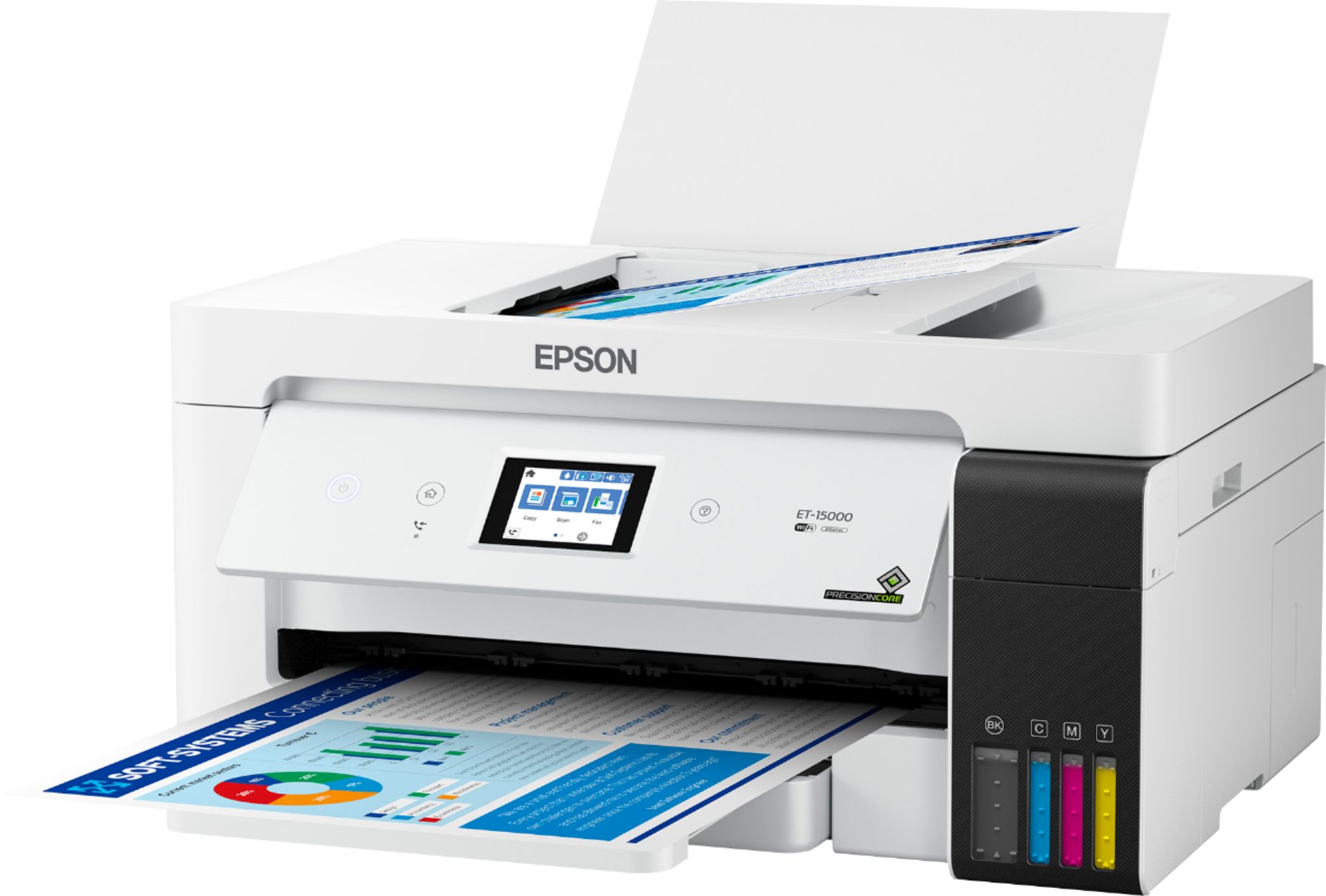 Left View: Epson - EcoTank ET-15000 Wireless All-In-One Inkjet Printer