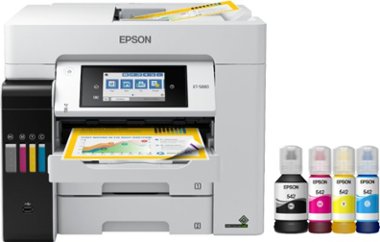 Epson - EcoTank Pro ET-5880 Wireless All-In-One Inkjet Printer with PCL Support - White - Front_Zoom