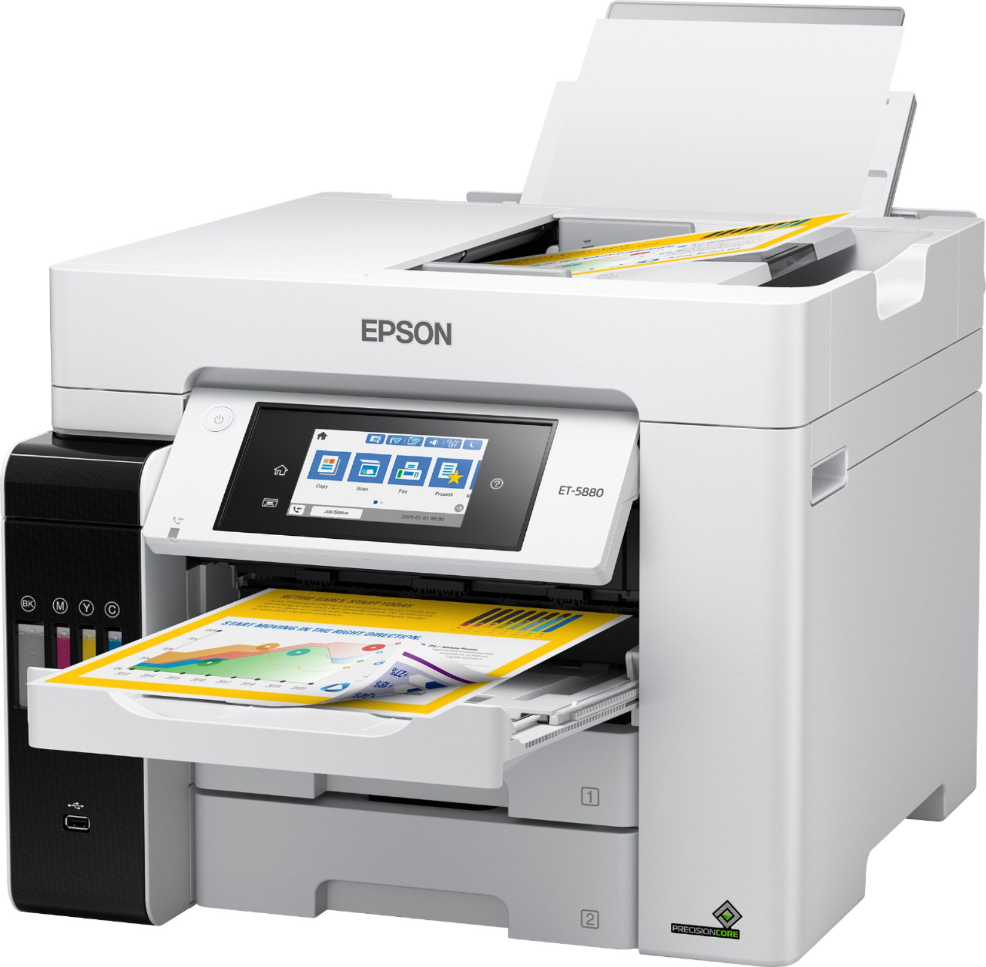 Epson EcoTank Pro ET-5880 Wireless All-In-One Inkjet Printer with PCL  Support ECOTANK ET 5880 - Best Buy