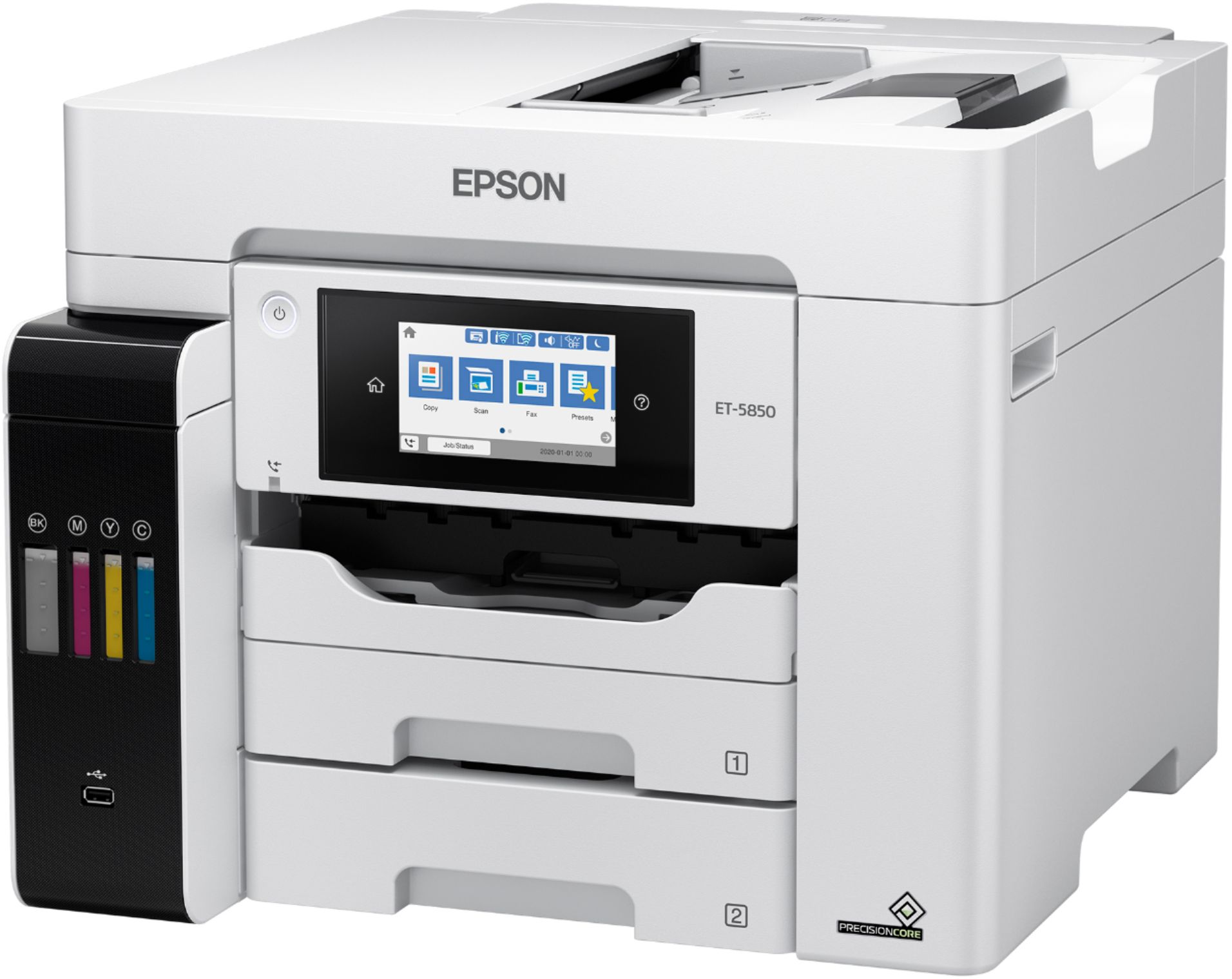 Epson EcoTank Pro ET-5850 Wireless Color All-in-One Supertank Printer with  Scanner, Copier, Fax and Ethernet 