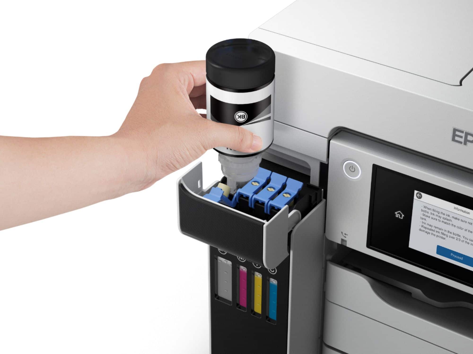 Alt View 14. Epson - EcoTank Pro ET-5850 Wireless All-In-One Inkjet Printer - White.