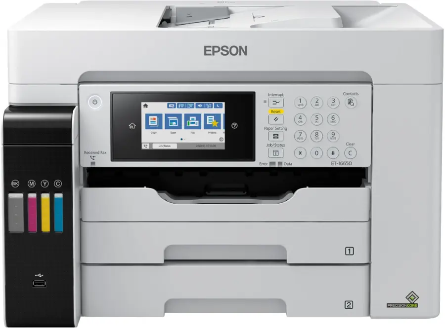 Alt View 15. Epson - EcoTank Pro ET-16650 Wireless All-In-One Inkjet Printer - White.