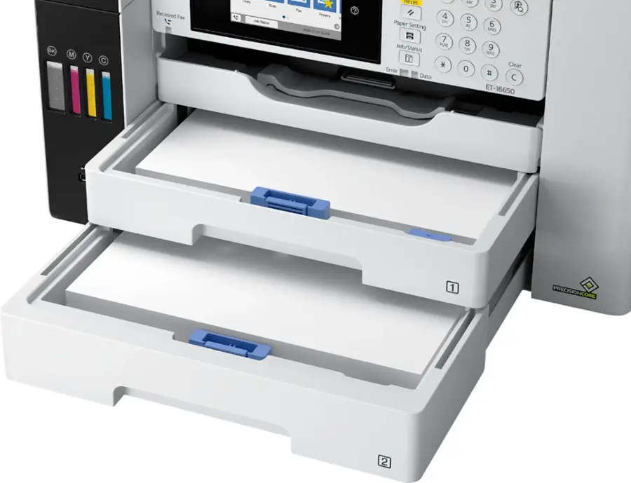 Alt View 19. Epson - EcoTank Pro ET-16650 Wireless All-In-One Inkjet Printer - White.