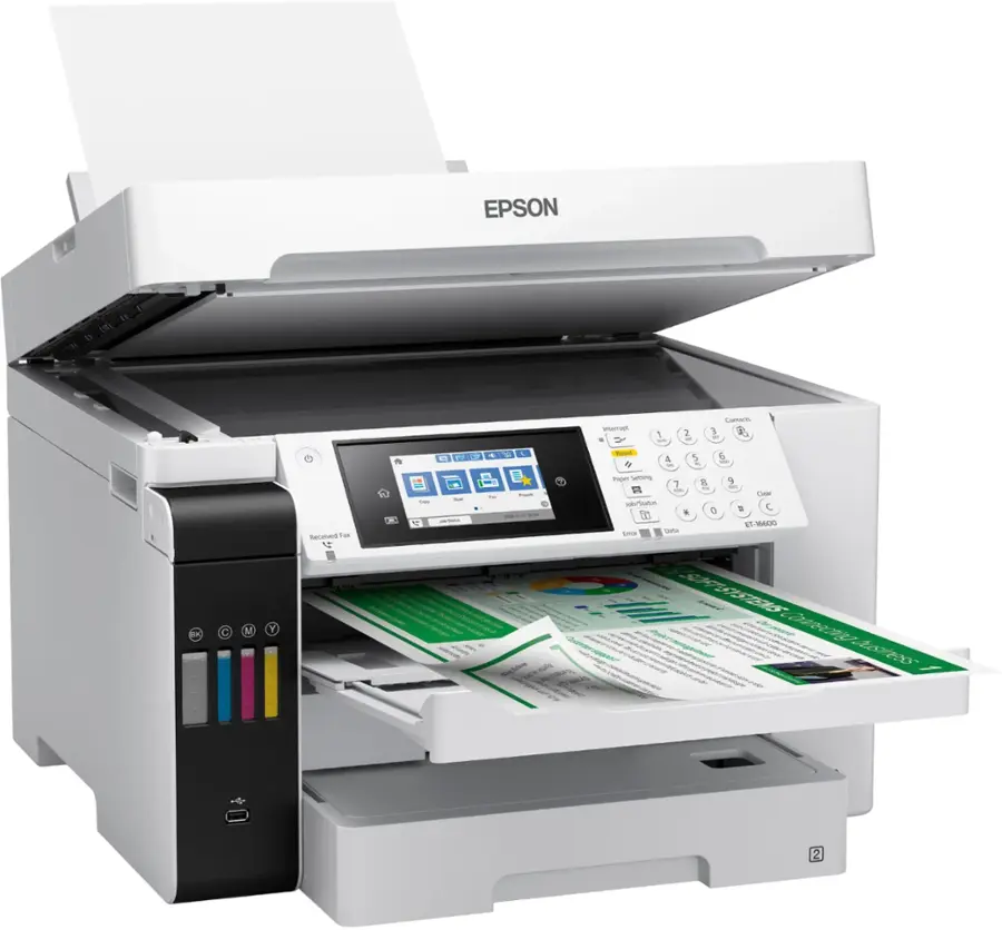 Alt View 13. Epson - EcoTank Pro ET-16600 Wireless All-In-One Inkjet Printer - White.