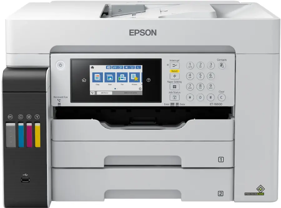 Alt View 15. Epson - EcoTank Pro ET-16600 Wireless All-In-One Inkjet Printer - White.