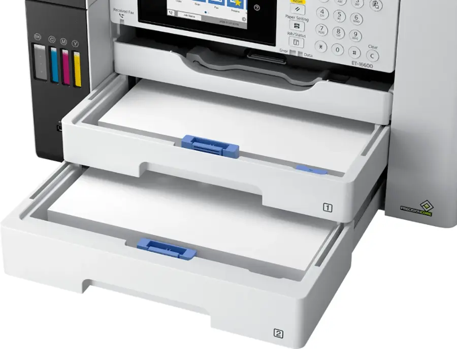 Alt View 21. Epson - EcoTank Pro ET-16600 Wireless All-In-One Inkjet Printer - White.
