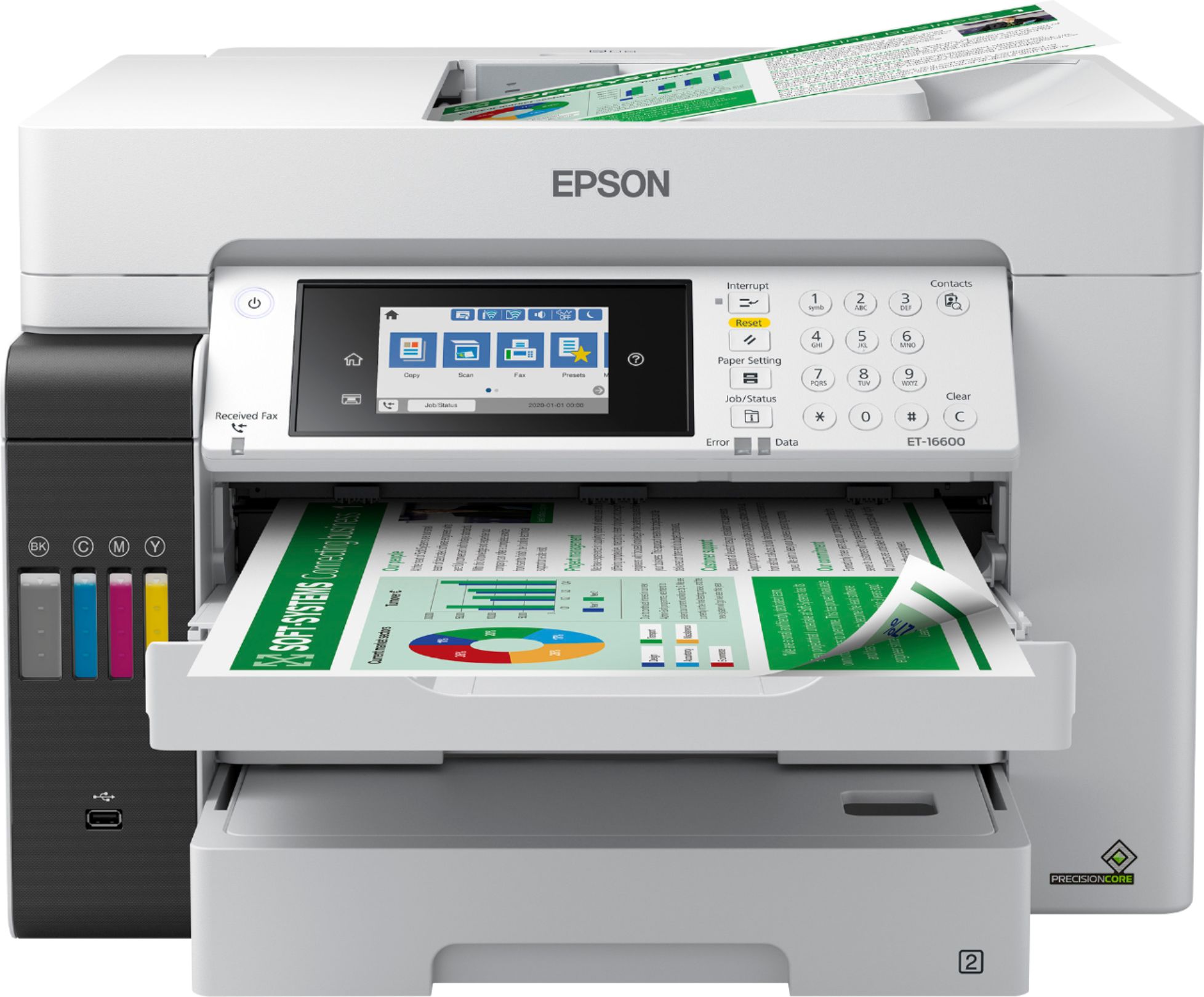 Imprime / Escaner / Copiadora / Fax Epson EcoTank ET-16600 Impresora Alto Rendimiento Multifunción WiFi A3+ con Impresión Doble Cara Automática Gran Velocidad de Impresión y Escaneado 