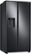 Angle Zoom. Samsung - 22 Cu. Ft. Side-by-Side Counter-Depth Refrigerator - Black stainless steel.