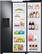 Alt View 3. Samsung - 22 cu. ft. Side-by-Side Counter Depth Smart Refrigerator with All-Around Cooling - Black Stainless Steel.