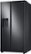 Left Zoom. Samsung - 22 Cu. Ft. Side-by-Side Counter-Depth Refrigerator - Black stainless steel.