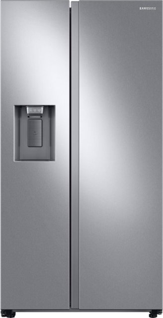 Front Zoom. Samsung - 22 Cu. Ft. Side-by-Side Counter-Depth Refrigerator - Stainless steel.