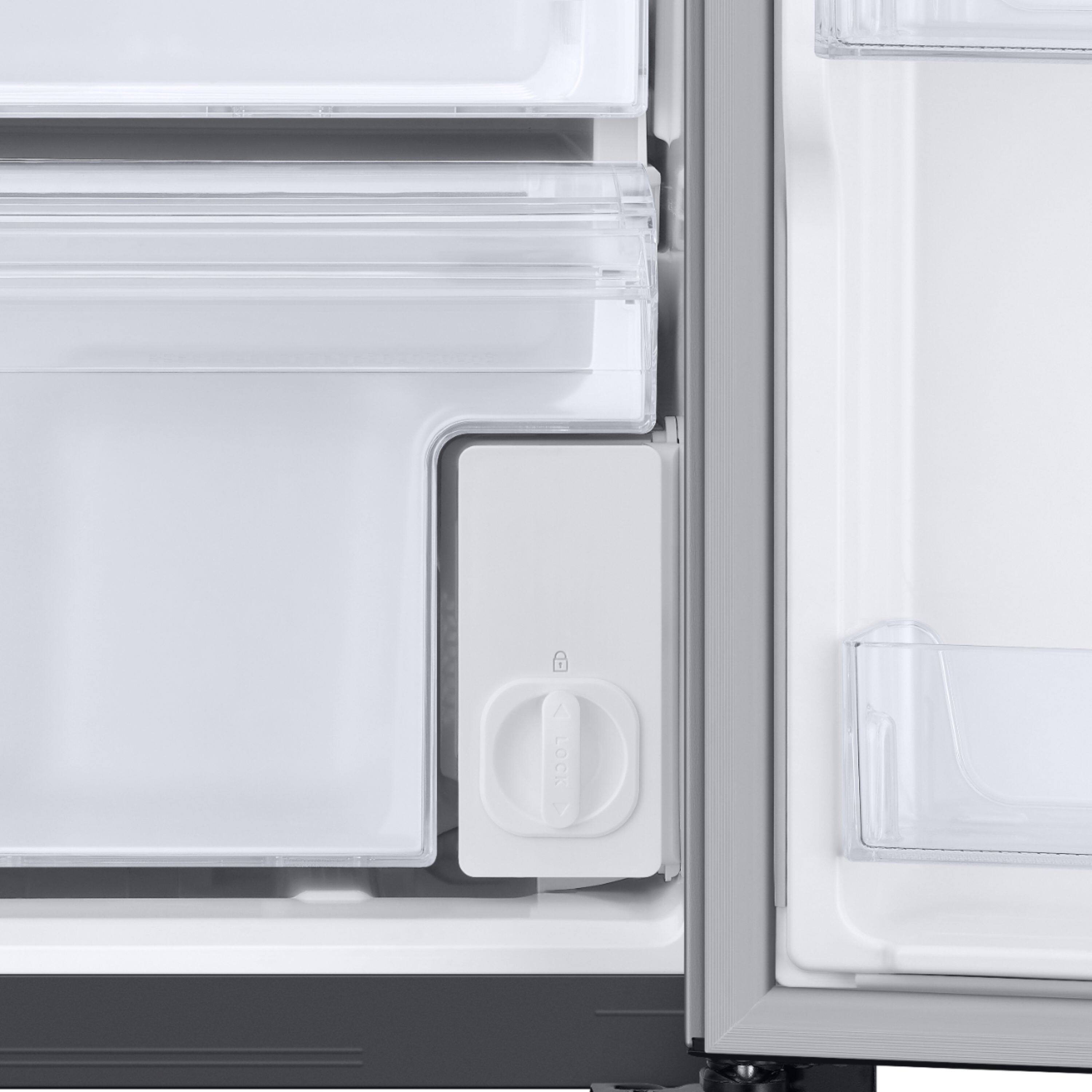 Alt View 11. Samsung - 22 cu. ft. Side-by-Side Counter Depth Smart Refrigerator with All-Around Cooling - Stainless Steel.