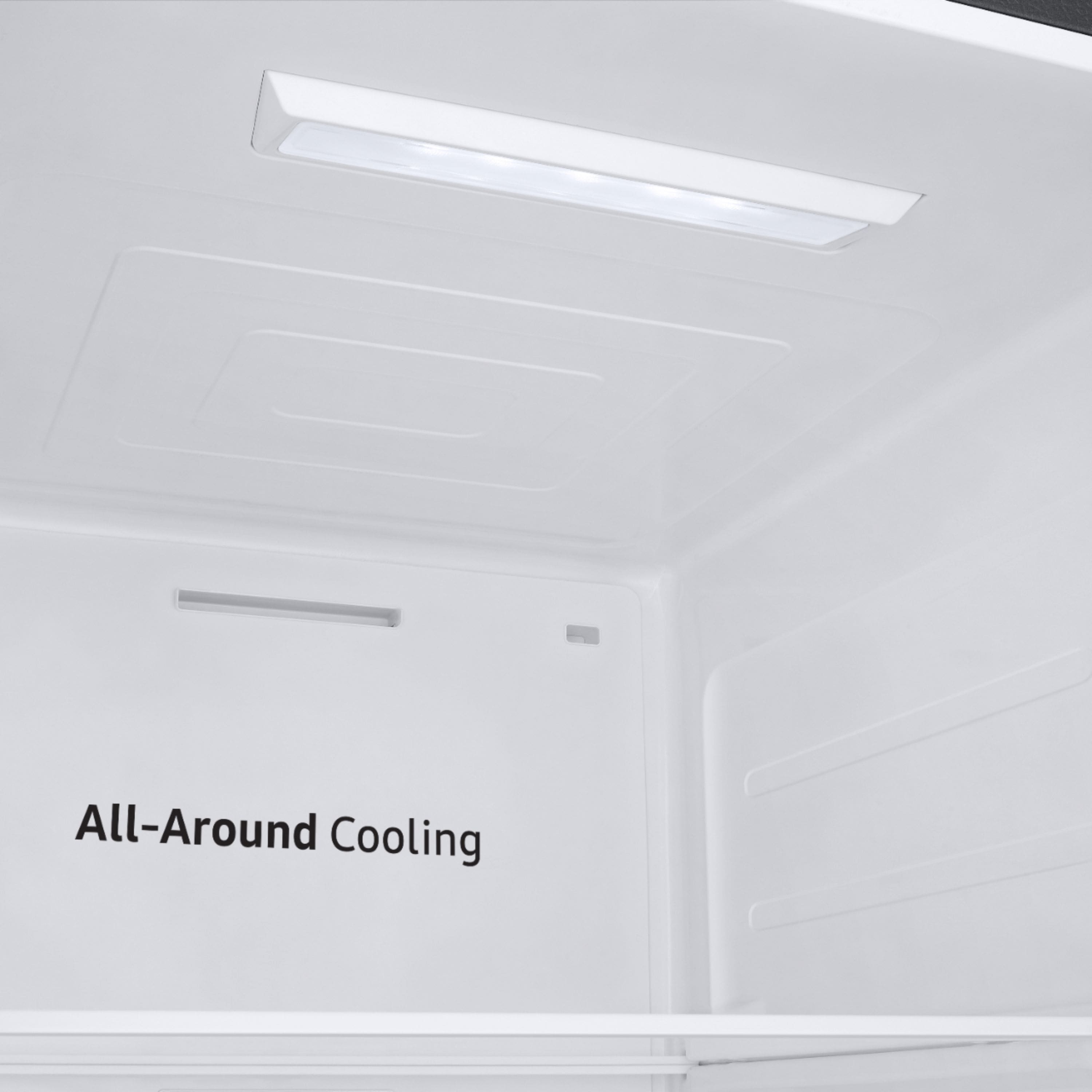 Alt View 17. Samsung - 22 cu. ft. Side-by-Side Counter Depth Smart Refrigerator with All-Around Cooling - Stainless Steel.