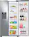 Alt View 5. Samsung - 22 cu. ft. Side-by-Side Counter Depth Smart Refrigerator with All-Around Cooling - Stainless Steel.