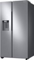 Left Zoom. Samsung - 22 Cu. Ft. Side-by-Side Counter-Depth Refrigerator - Stainless steel.