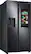 Angle. Samsung - 26.7 cu. ft. Side-by-Side Smart Refrigerator with 21.5" Touch-Screen Family Hub - Black Stainless Steel.