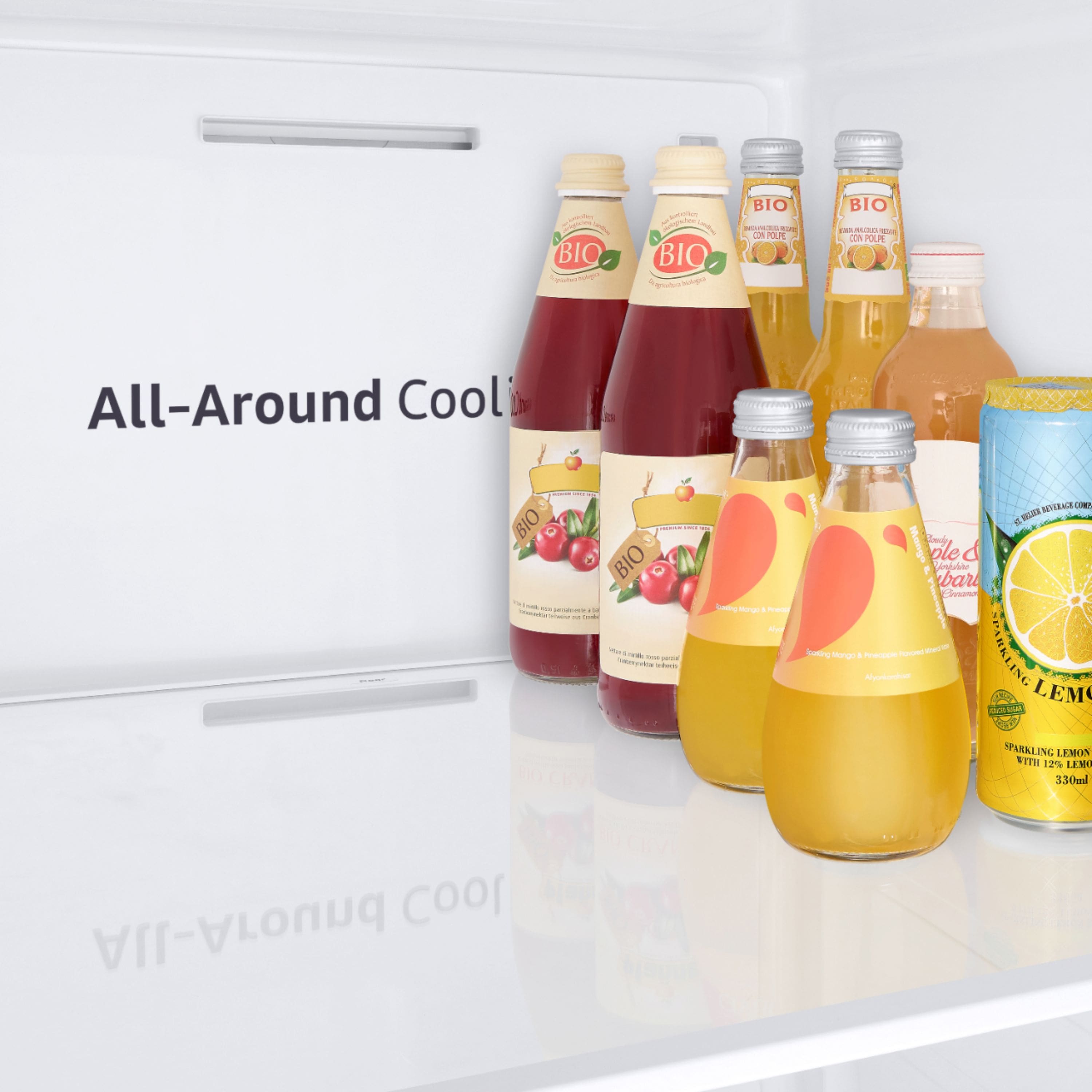 Alt View 14. Samsung - 26.7 cu. ft. Side-by-Side Smart Refrigerator with 21.5" Touch-Screen Family Hub - Black Stainless Steel.