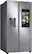 Angle. Samsung - 26.7 cu. ft. Side-by-Side Smart Refrigerator with 21.5" Touch-Screen Family Hub - Stainless Steel.