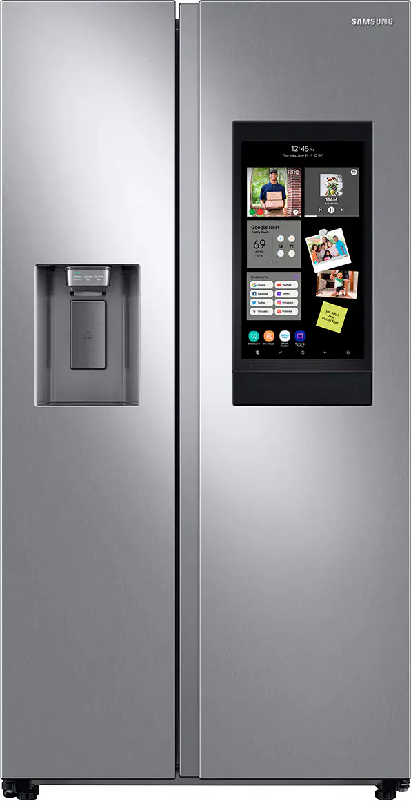 Samsung 36 in. Wide 26.7 cu. ft. Side by Side Smart Refrigerator with ...