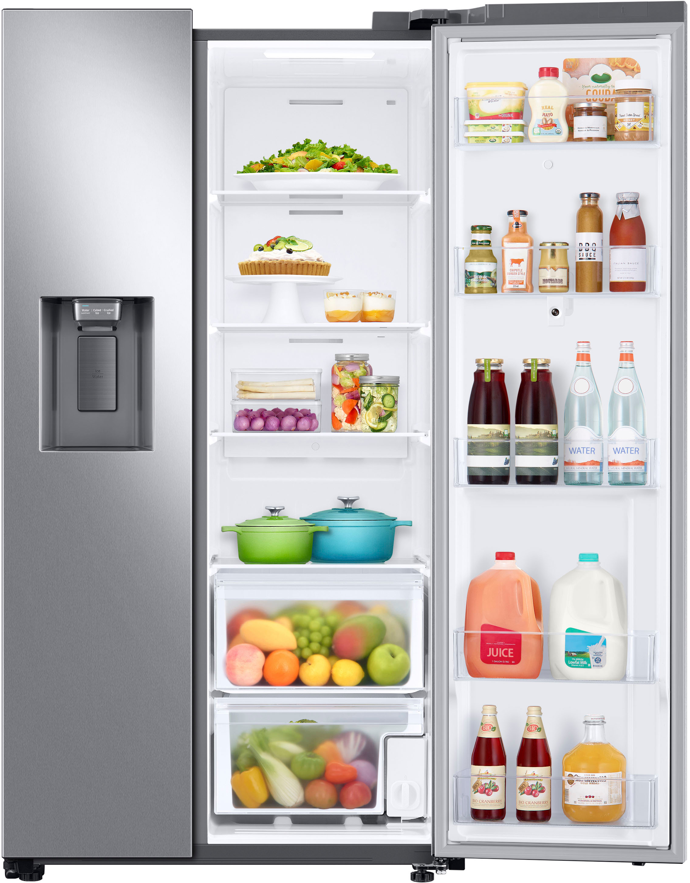Samsung 26.7 cu. ft. Side-by-Side Smart Refrigerator with 21.5