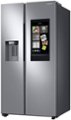 Left Zoom. Samsung - 26.7 Cu. Ft. Side-by-Side Refrigerator with 21.5" Touch-Screen Family Hub - Stainless steel.