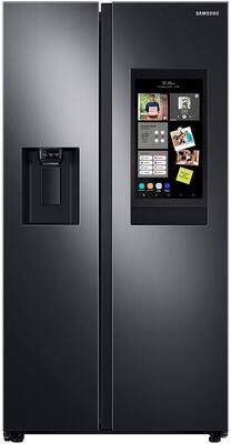 side touchscreen refrigerator cu depth counter hub samsung stainless ft steel
